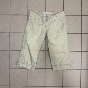 Abercrombie & Fitch Low Rise Khaki Capri Pants Women Size 6